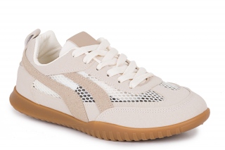 IDEAL SHOES Sieviešu kedas bēšā krāsa. Sporta stils. 