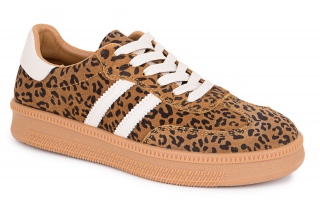 ML Leoparda trends gaiši brūnā krāsa. Sieviešu kedas. Sporta stils. 