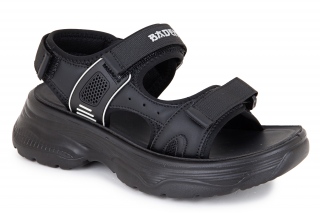 BADEN KIDS Sandales melnā krāsa. Sporta stils. 