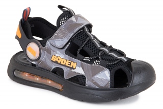 BADEN KIDS Sandales melnā krāsa. Sporta stils. 