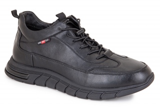 FERMANI Vīriešu puszābaki ar šņorēm melnā krāsa. Sporta stils. 