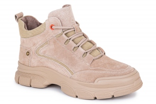 FERMANI Sieviešu puszābaki ar šņorēm bēšā krāsa. Sporta stils. 