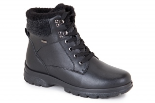 FERMANI Sieviešu puszābaki ar šņorēm melnā krāsa. Sporta stils. 