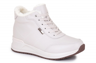 FERMANI Sieviešu puszābaki ar šņorēm gaiši pelēkā krāsa. Sporta stils. 