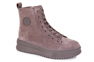 FERMANI Sieviešu puszābaki ar šņorēm brūnā krāsa. Sporta stils. 