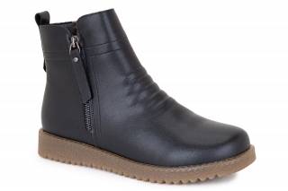 FERMANI Komforts melnā krāsa. Sieviešu puszābaki. 