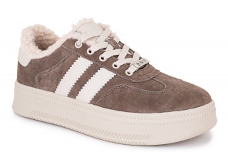 FERMANI Sieviešu kedas brūnā krāsa. Sporta stils. 