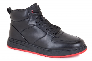 FERMANI Vīriešu puszābaki ar šņorēm melnā krāsa. Sporta stils. 