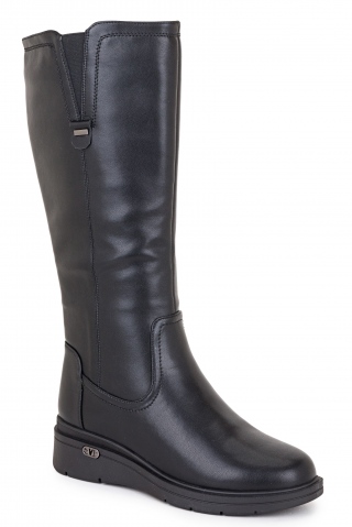 FERMANI Komforts melnā krāsa. Sieviešu zābaki. 