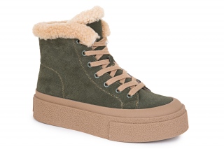 FERMANI Sieviešu kedas zaļā krāsa. Sporta stils. 