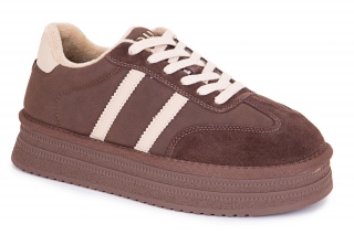 FERMANI Sieviešu kedas brūnā krāsa. Sporta stils. 