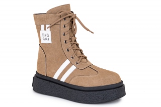 HAPPY KENI Puszābaki ar šņorēm smilšu krāsas. Sporta stils. 