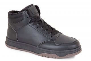 FERMANI Vīriešu puszābaki ar šņorēm melnā krāsa. Sporta stils. 