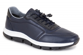 FERMANI Vīriešu kurpes ar šņorēm tumši zilā krāsa. Sporta stils. 